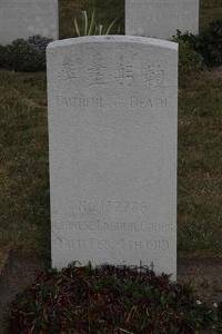 Les Baraques Military Cemetery Sangatte - K'ung Fan T'ing, 